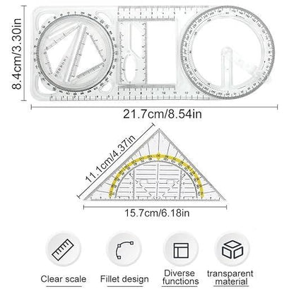 Multifunctional Geometric Ruler